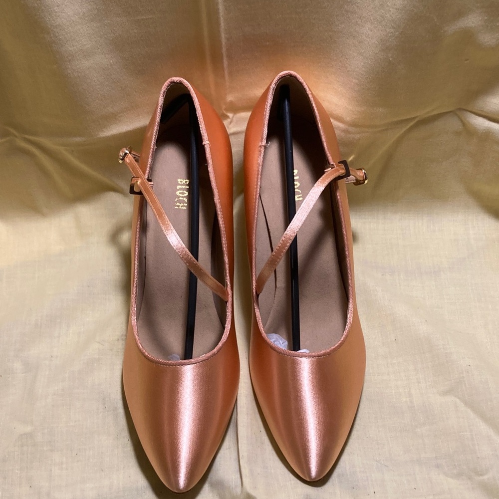 Bloch Satin Peach Ballroom Shoes